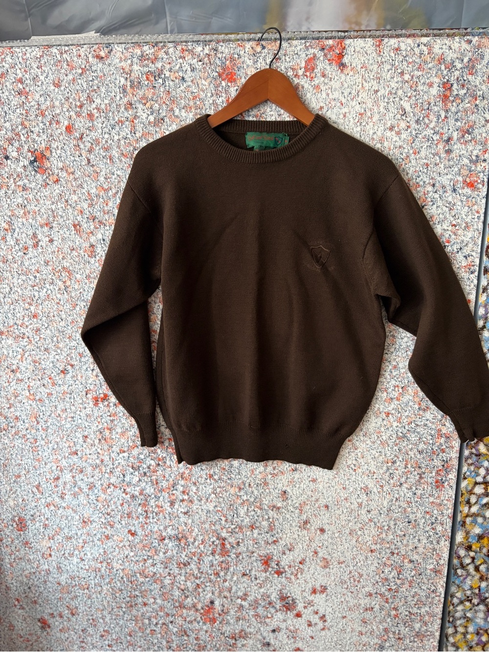 Women's Crewneck Sweater in Dark Brown - Unknown Brand